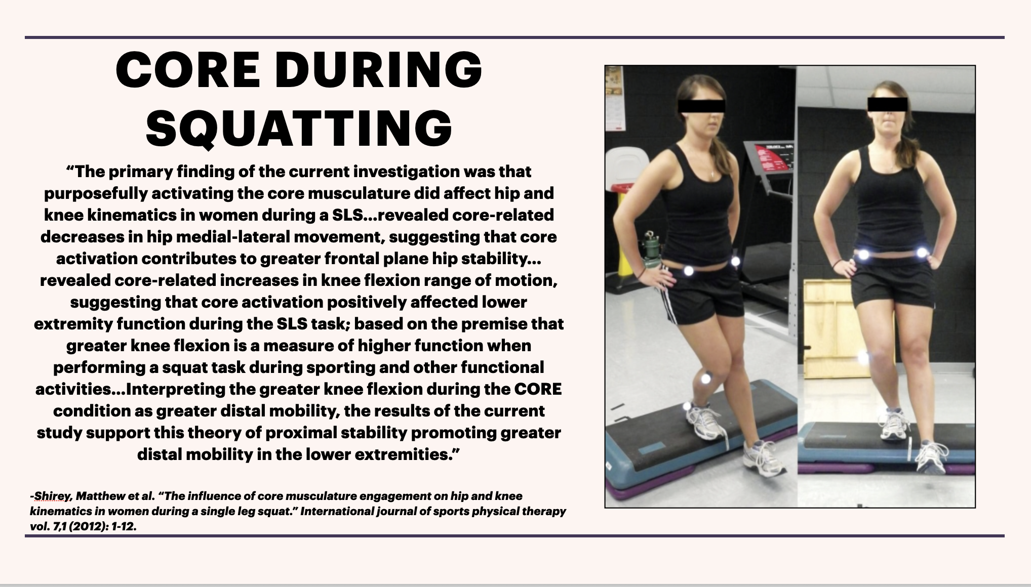 single leg exercises